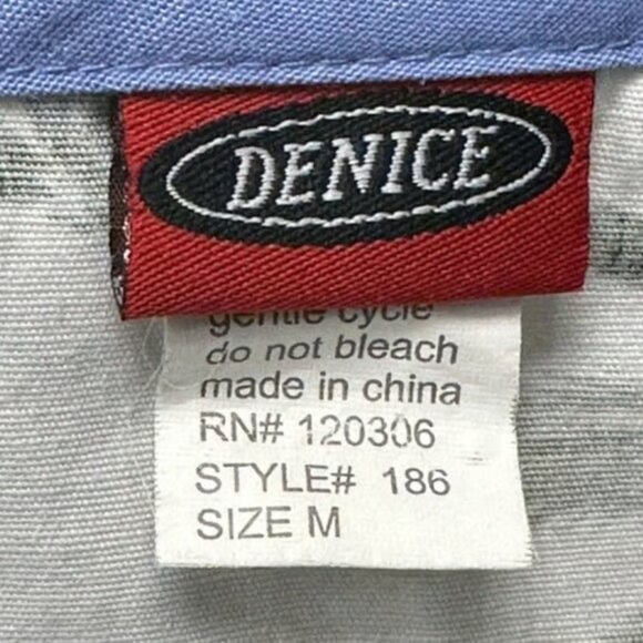 Palm Trees Plumeria Hawaiian Medical Doctor Nurse Hospital Scrub Med EUC #M-014 - Picture 4 of 4